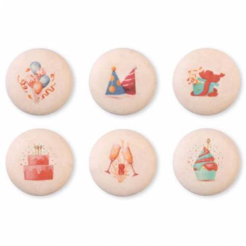 Macaron Dibujo Feliz Cumpleaños 192 u.