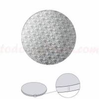 Plato Redondo Forrado Plata...