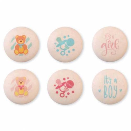 Macaron Dibujo Bautizo 192 u. Macaron Dibujo Bautizo 192 u.