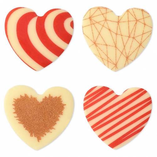 Lámina Corazón Mini Chocolate Blanco...