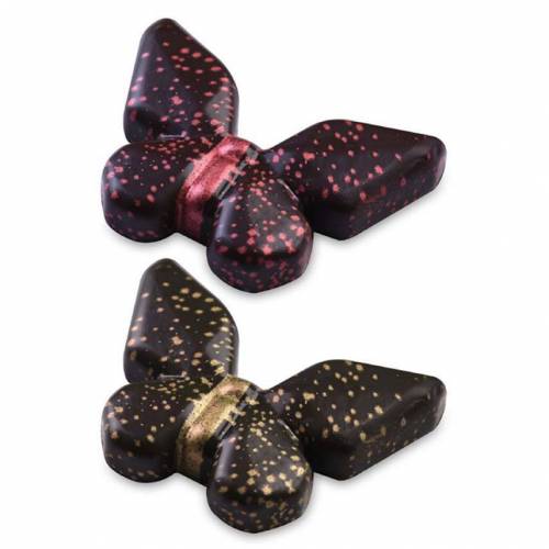 Placa Mariposa Geométrica Chocolate...