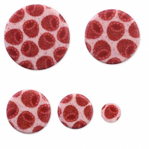 Placa Círculo Frambuesa Chocolate...