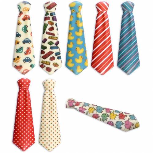 Placa Corbata Dibujo Chocolate Blanco...