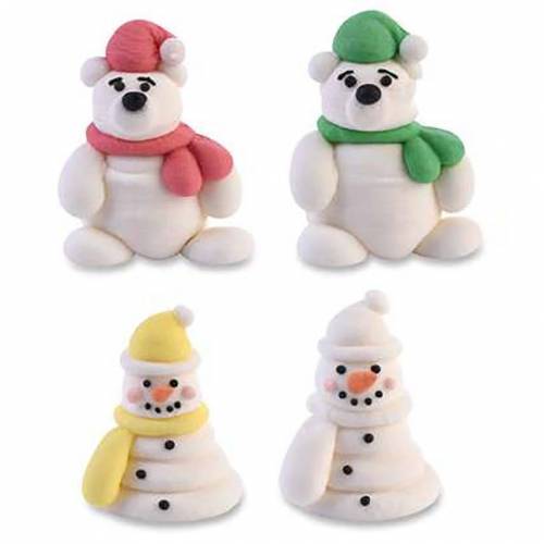 Muñeco Nieve Navideño Azúcar 42 u. Muñeco Nieve Navideño Azúcar 42 u.