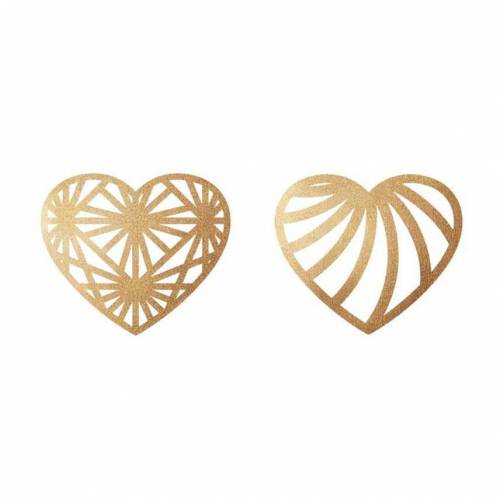 Lámina Dorada Corazón Mandala Golden...