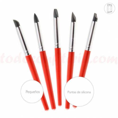 Pincel Kit Modelado nº 6 Silicona 5 u. Pincel Kit Modelado nº 6 Silicona 5 u.