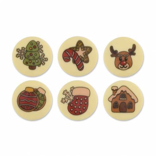 Lámina Icono Navidad Chocolate Blanco... Lámina Icono Navidad Chocolate Blanco...