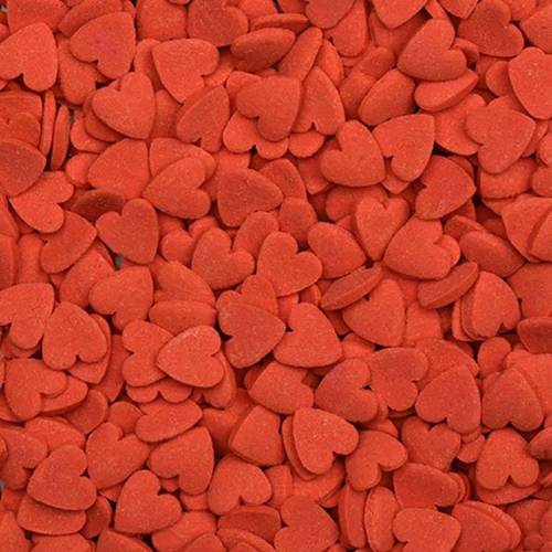 Confetti Corazón Rojo Azúcar 1 kg.