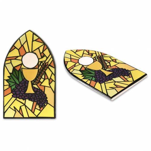 Vidriera Placa Comunión Azúcar 12 u.