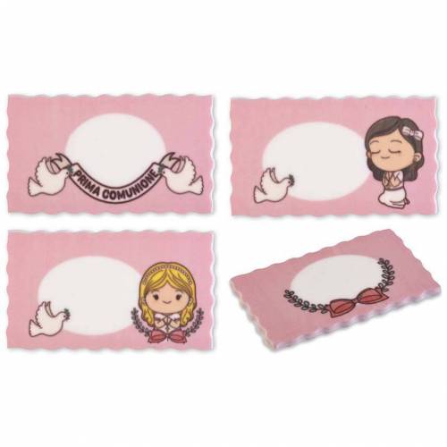 Tarjeta Comunión Nombre Niña Azúcar...