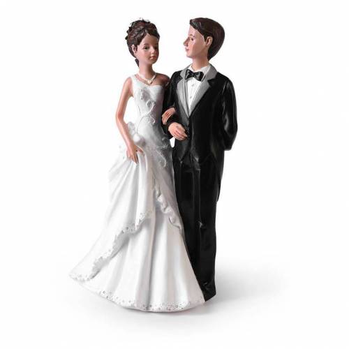 Figura Novios Pareja Elegante Brazo...