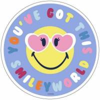 Disco Smiley Rosa Oblea 12 u.