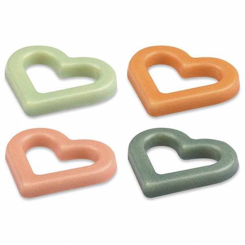 Placa Corazón Hueco Chocolate Blanco...