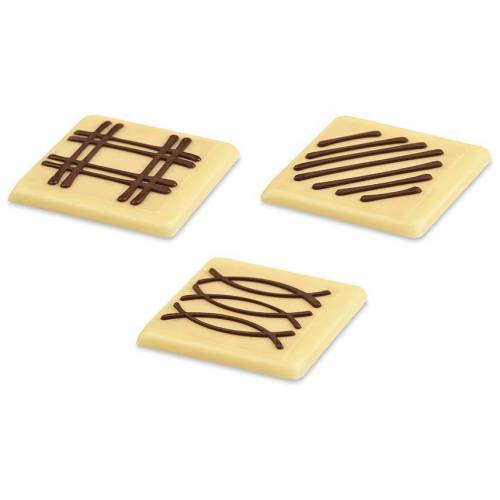 Placa Cuadrada Relieve Chocolate...