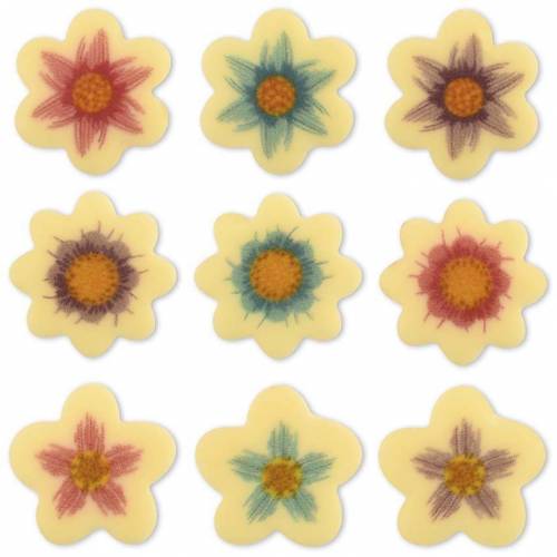 Lámina Flor Mini Chocolate Blanco 225 u.