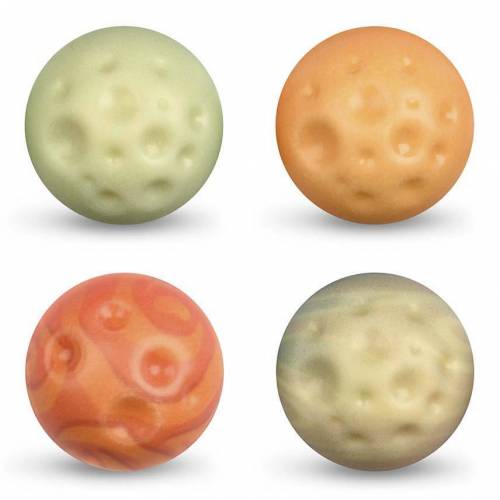 Esfera 3D Planeta Chocolate Blanco 96 u.