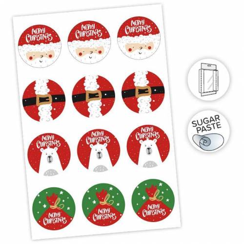 Hoja Precortada Navidad Pasta Azúcar... Hoja Precortada Navidad Pasta Azúcar...