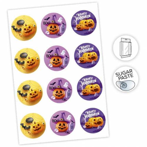 Hoja Precortada Halloween Pasta...