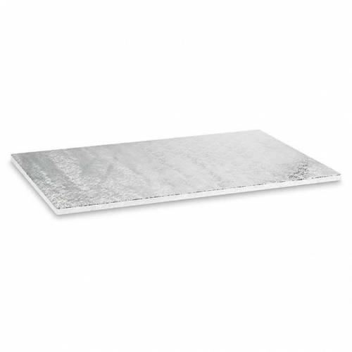 Plato Rectangular Forrado Plata 60 x...