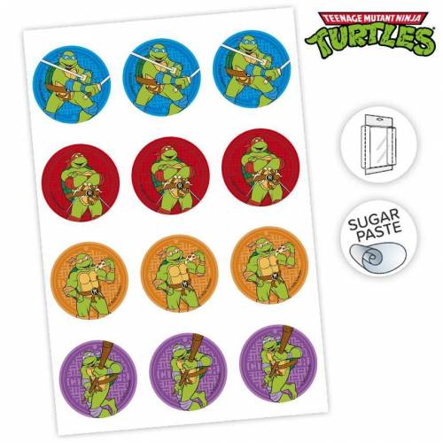 Hoja Precortada Tortugas Ninja Pasta...