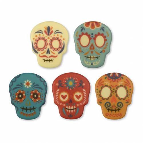 Placa Calavera Halloveen Chocolate...