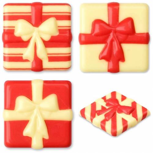 Placa Regalo Navidad Chocolate Blanco...