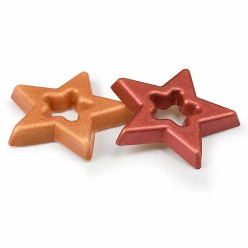 Placa Estrella Hueca Metal Chocolate...