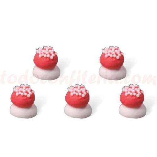 Seta Roja Pequeña Glasa Real 384 u.