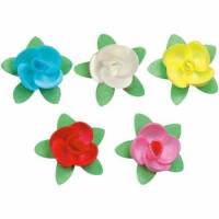 Flor 4 Pétalos Hoja Oblea...