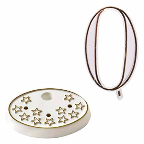 Número Estrella 0 + Base Plástico 100 u.