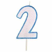 Vela Número Purpurina...