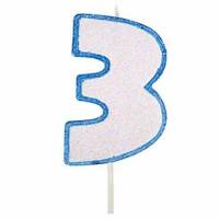 Vela Número Purpurina...