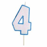 Vela Número Purpurina...