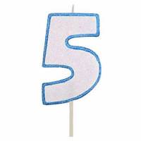 Vela Número Purpurina...