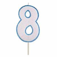 Vela Número Purpurina...