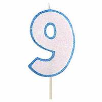 Vela Número Purpurina...