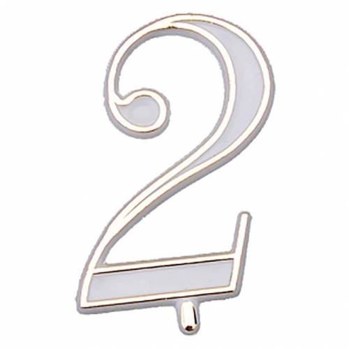 Número Estrella 2 Plástico 100 u.