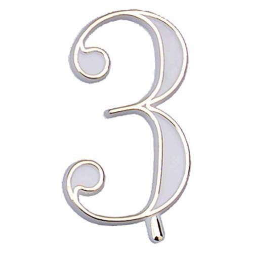 Número Estrella 3 Plástico 100 u.