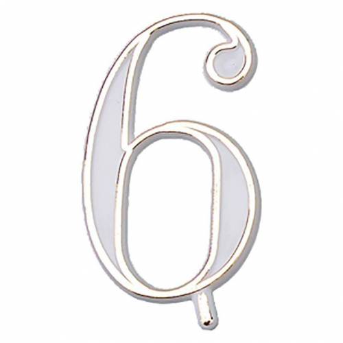 Número Estrella 6 Plástico 100 u.