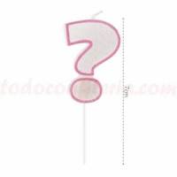 Vela Número Purpurina Rosa...