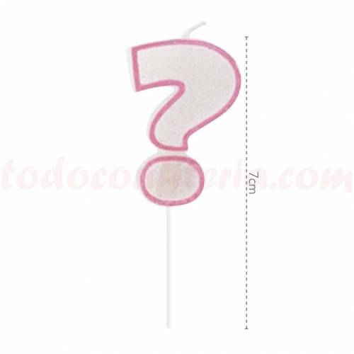 Vela Número Purpurina Rosa...