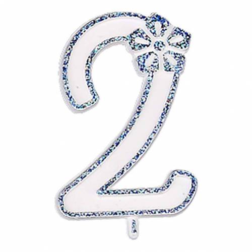 Número Flor 2 Plástico 100 u.