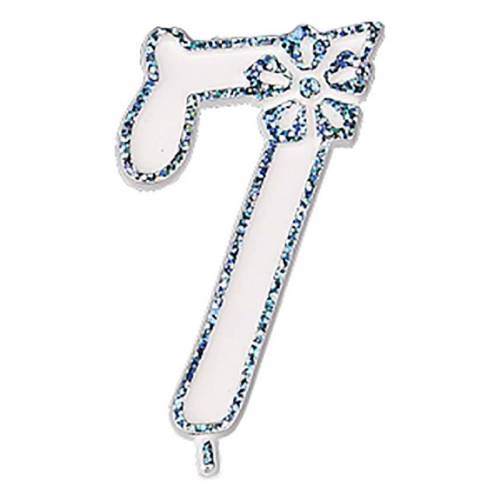 Número Flor 7 Plástico 100 u.