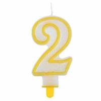 Vela Número Purpurina...