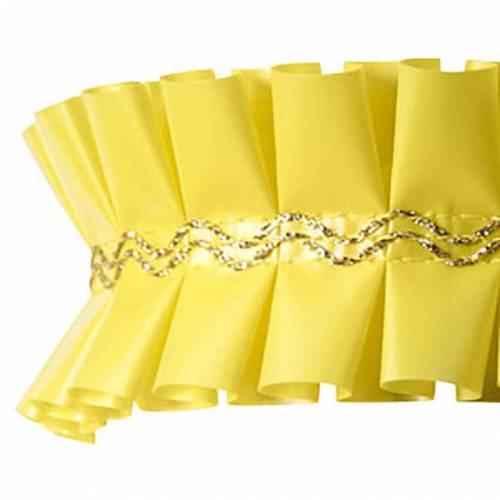 Cinta Tarta Deluxe Amarilla Plástico...