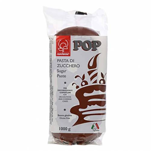 Pasta Azúcar Fondant Pop  Marrón 1 kg.